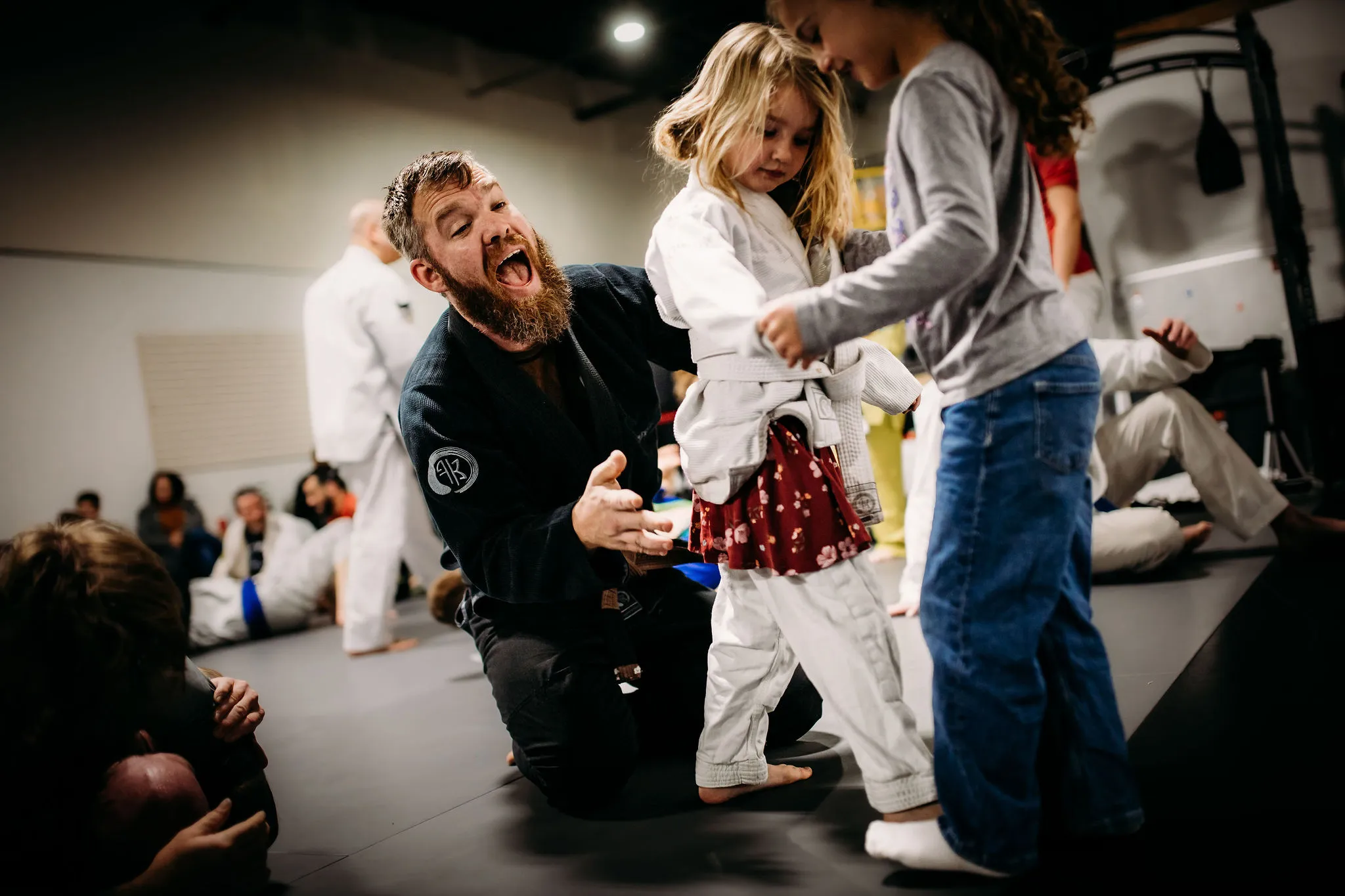 Kids BJJ instruction at Infinum BJJ Brantford